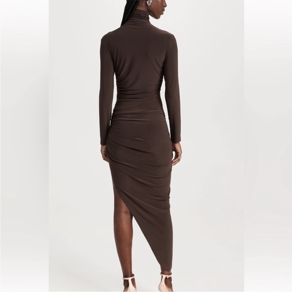 Norma Kamali Brown Asymmetrical Dress - Picture 11 of 13